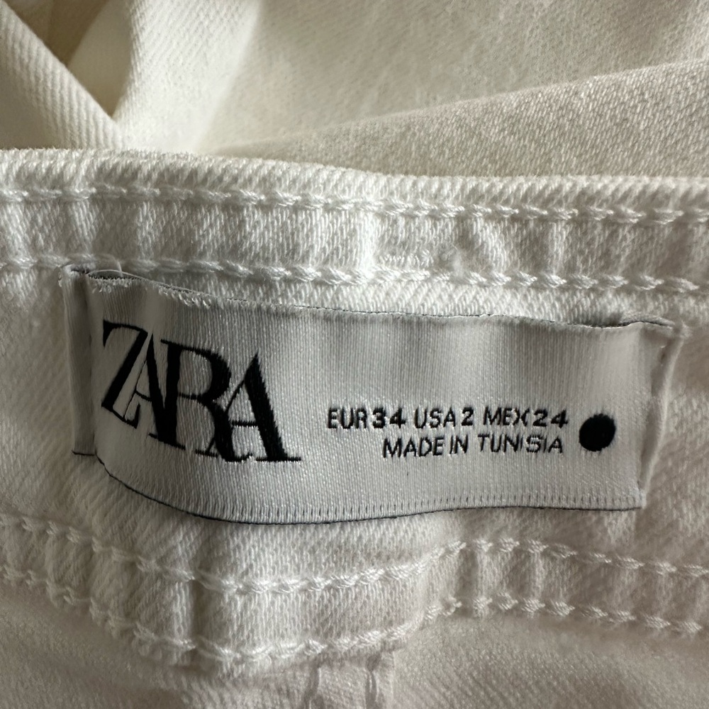 Zara Cream color denim pants-never been worn